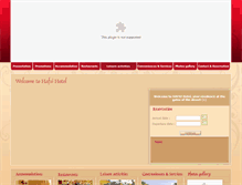 Tablet Screenshot of hotel-hafsi.com